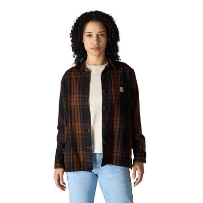 Carharrt 107136 Women's  Tncl Srs LseFit Twll Plaid Shrt