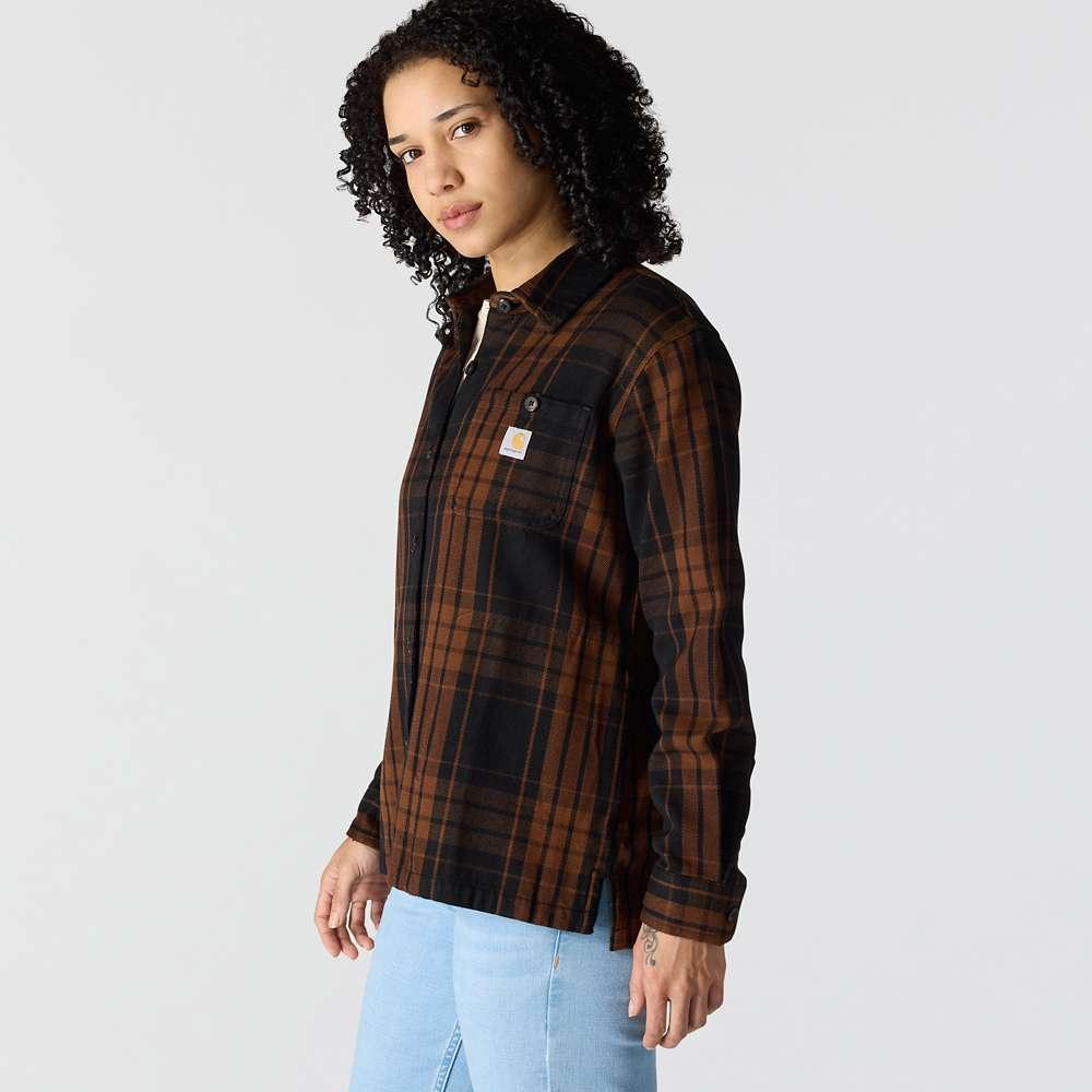 Carharrt 107136 Women's  Tncl Srs LseFit Twll Plaid Shrt