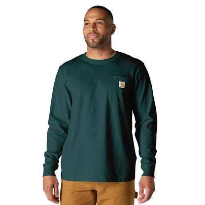 Carhartt 107260 Relaxed Fit Heavyweight Long-Sleeve Mountain Graphic T-Shirt