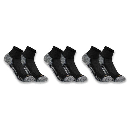 Carhartt SQ5283M FORCE Midweight Quarter Sock 3 Pack