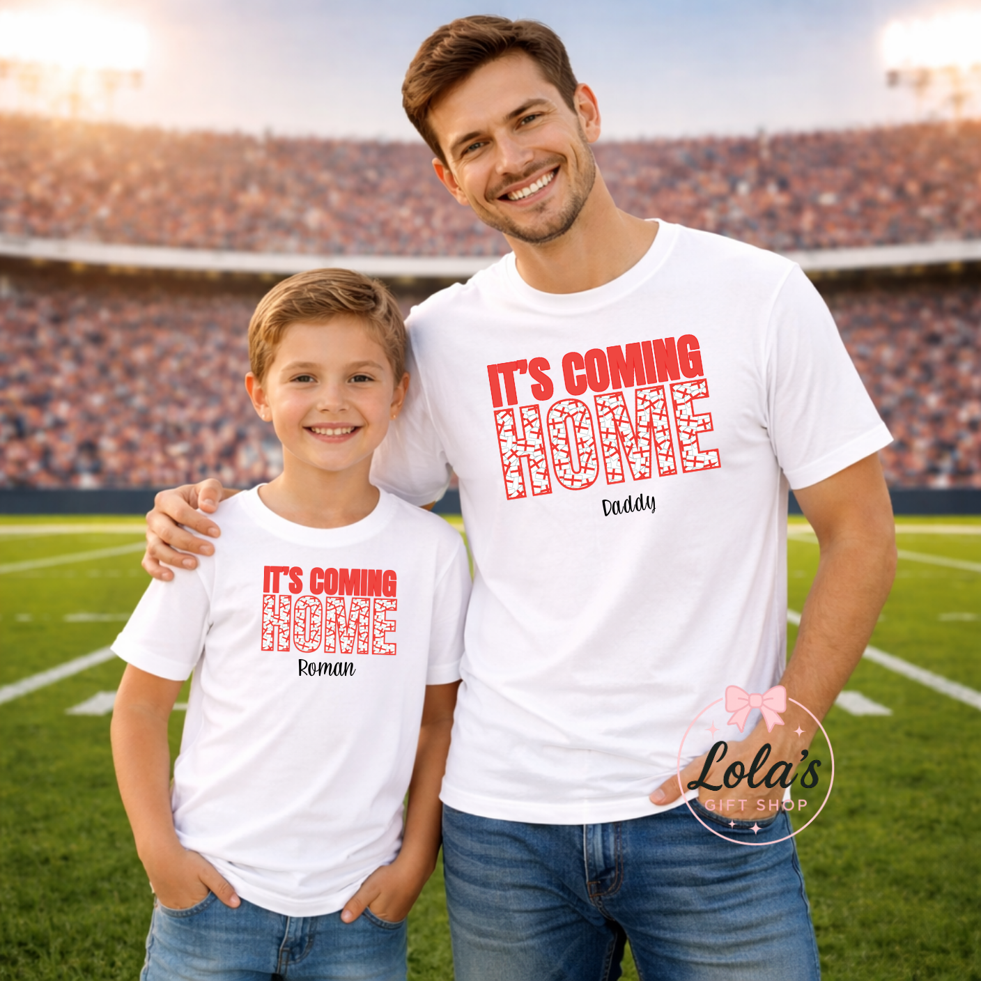 Adult it’s coming home flag Tshirt