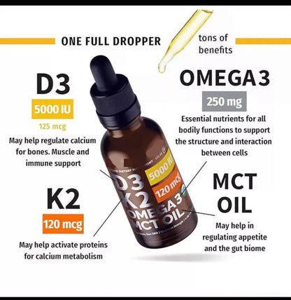 PreciousVita Vitamin D3+K2 liquid Drops
