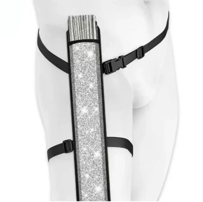 XL Festival Fan - Disco Glitter, Clear