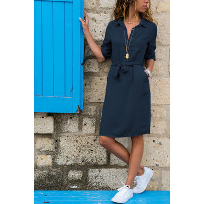 Seven Sleeve Shirt Dress