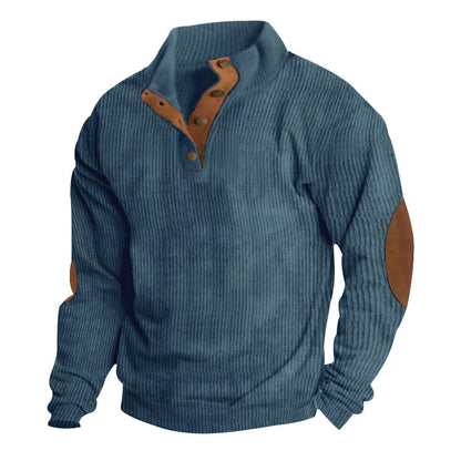 Casual Stand Collar Long Sleeve Sweater