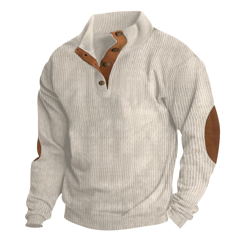 Casual Stand Collar Long Sleeve Sweater