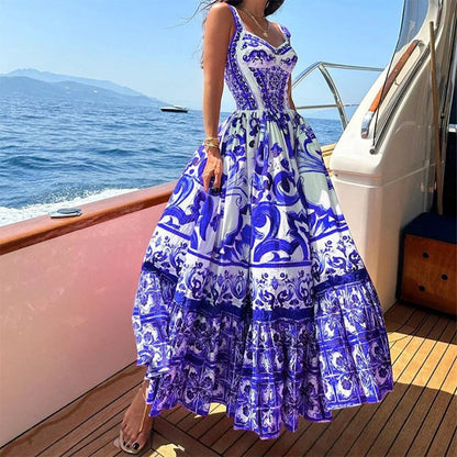Printed Sling Dress