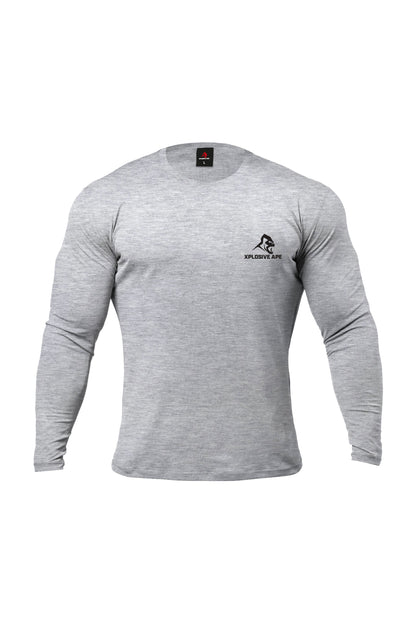 XAPE Graffiti Long Sleeve Tee - Sports Grey