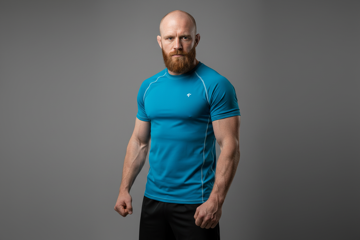GymBum UK Blue Steel Combat Rash Guard