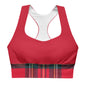GymBum UK Caledonia Crimson Longline Sports Bra