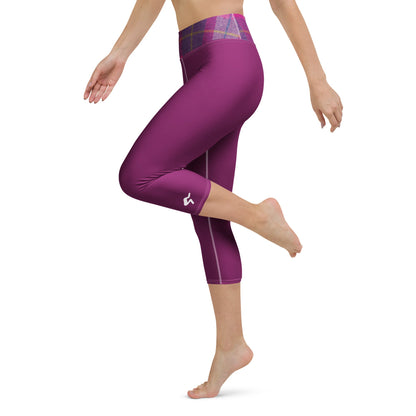 GymBum UK Lomond Rose Yoga Capri Leggings