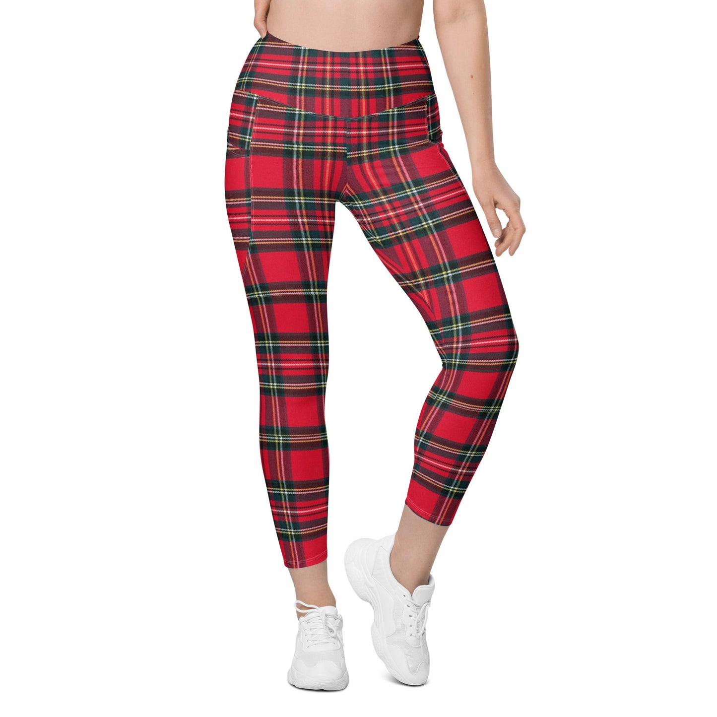 GymBum UK Redline Tartan Leggings with pockets