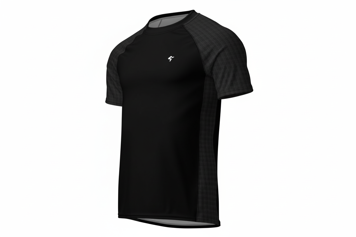 GymBum UK Shadow Check Rash Guard