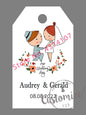 100 pcs/ set Personalised Gift Tags, Gift Tags, Handwritten Kraft Wedding Favour Label Custom