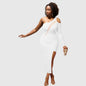 Women’s One-Shoulder Bodycon Dress – Elegant Evening Party Dress with Slit