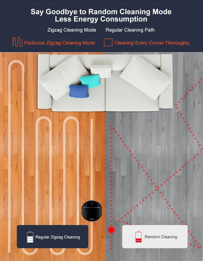 Liectroux M7S Robot Vacuum Cleaner,Smart Dynamic Navigation,4000Pa,Wet Mop,WiFi,Silent,Work with Alexa & Google Home