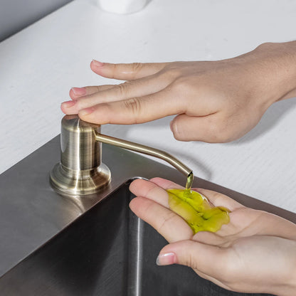 Kitchen Soap Dispensers 500ml Build in Dispenser Soap For Kitchen Bathroom Accessories Stainless Steel Pump Liquid PE Bottle
