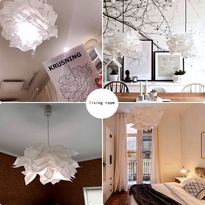 43cm Art DIY Cloud Lamp Shade Flower Light Shade Ceiling Lampshade Decoration Chandelier Pendant for Living Room Bedroom Bar Use