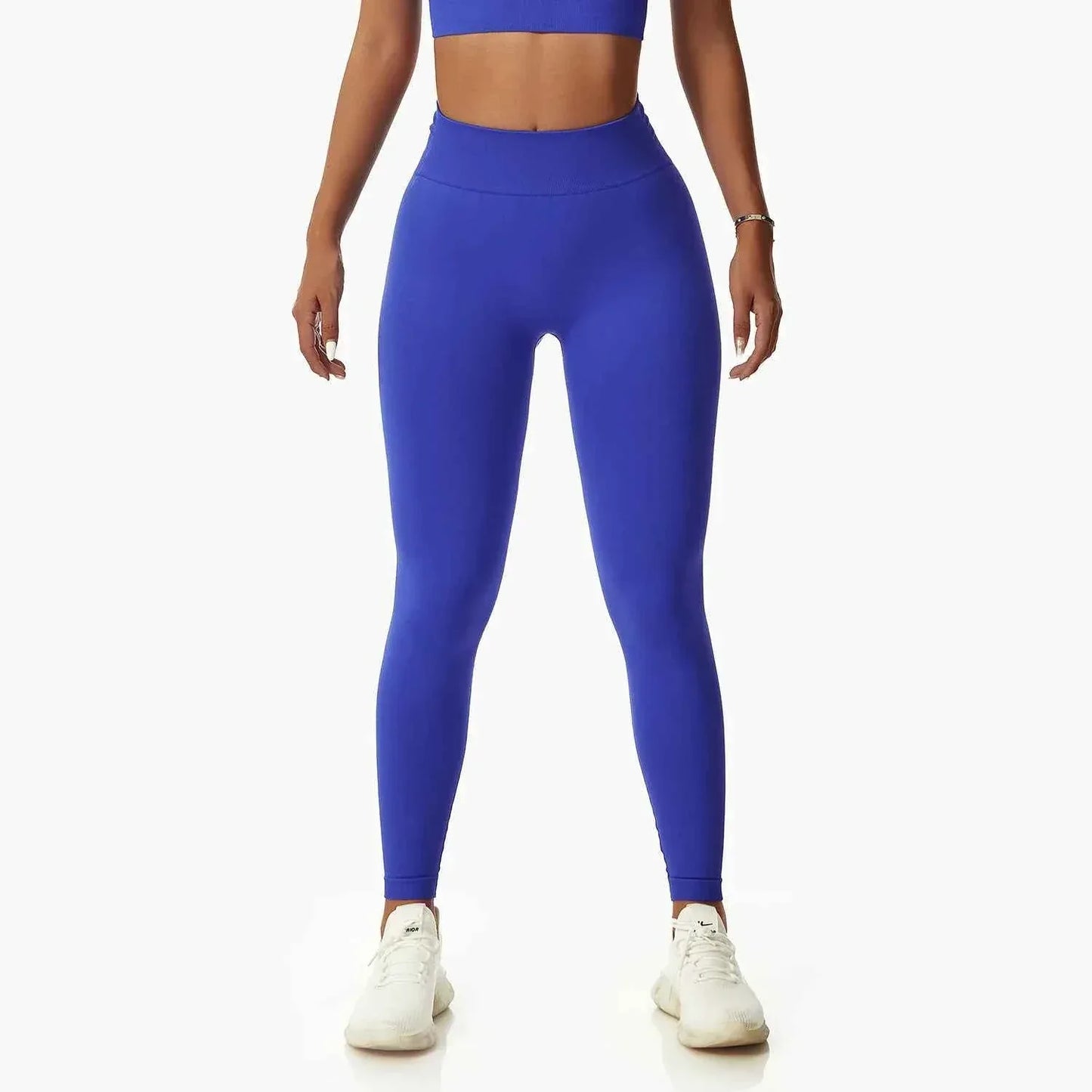 Leggings Yoga Set for Women - Seamless Bra Top and Scrunch Leggings Fitness Sport Suit