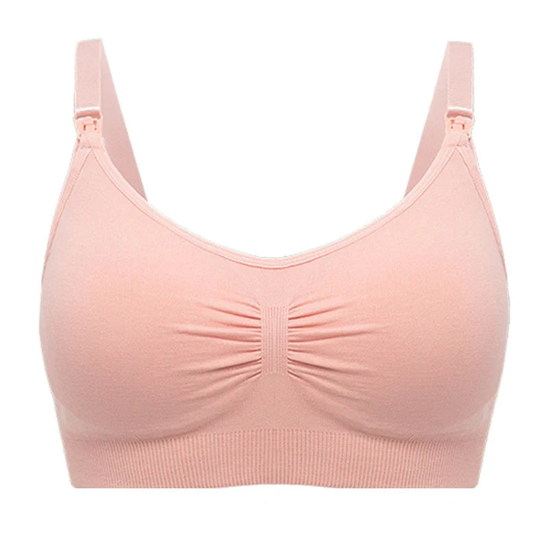 plus Size Seamless Nursing Bra for Women Breathable Maternity Push up Front Closure Underwear Adjustable Straps Wire-Free