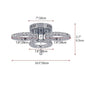 Modern K9 Led Crystal Ceiling Lamp Smart Chandelier Pendant Light Ring Chrome Plafonier Fixture Dining Living Room Decor Luxury