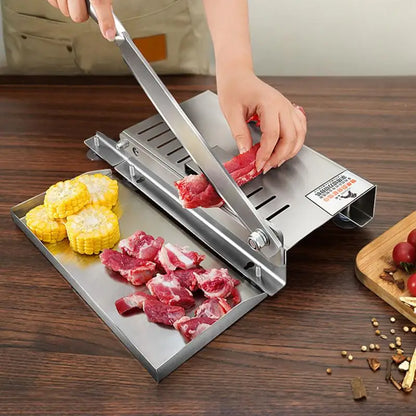 Stainless Steel Meat Slicer Meat Slicer Bone Cutting Machine Minced Lamb Bone Meat Cutter Chicken Duck Fish Ribs Lamb Cutting