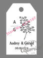 100 pcs/ set Personalised Gift Tags, Gift Tags, Handwritten Kraft Wedding Favour Label Custom