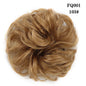LUPU Synthetic Hair Bun Messy Scrunchies With Elastic Band Natural Fake Hair Tie Pieces Ponytail Colored Black Purple Pink Green