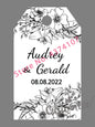 100 pcs/ set Personalised Gift Tags, Gift Tags, Handwritten Kraft Wedding Favour Label Custom
