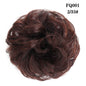 LUPU Synthetic Hair Bun Messy Scrunchies With Elastic Band Natural Fake Hair Tie Pieces Ponytail Colored Black Purple Pink Green