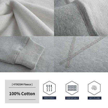 High Quality 470GSM Thick 100 Cotton Tracksuit Sweatsuit. Printed Logo Jogging Sweat Suits