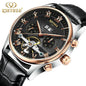 Top Brand Luxury Men's Watches - Waterproof Sport Automatic Mechanical Tourbillon Hollow Out Watch