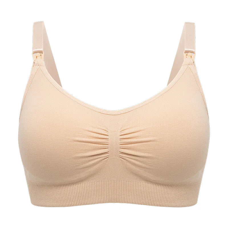 plus Size Seamless Nursing Bra for Women Breathable Maternity Push up Front Closure Underwear Adjustable Straps Wire-Free