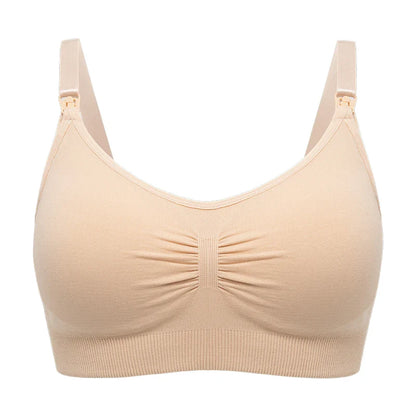 plus Size Seamless Nursing Bra for Women Breathable Maternity Push up Front Closure Underwear Adjustable Straps Wire-Free