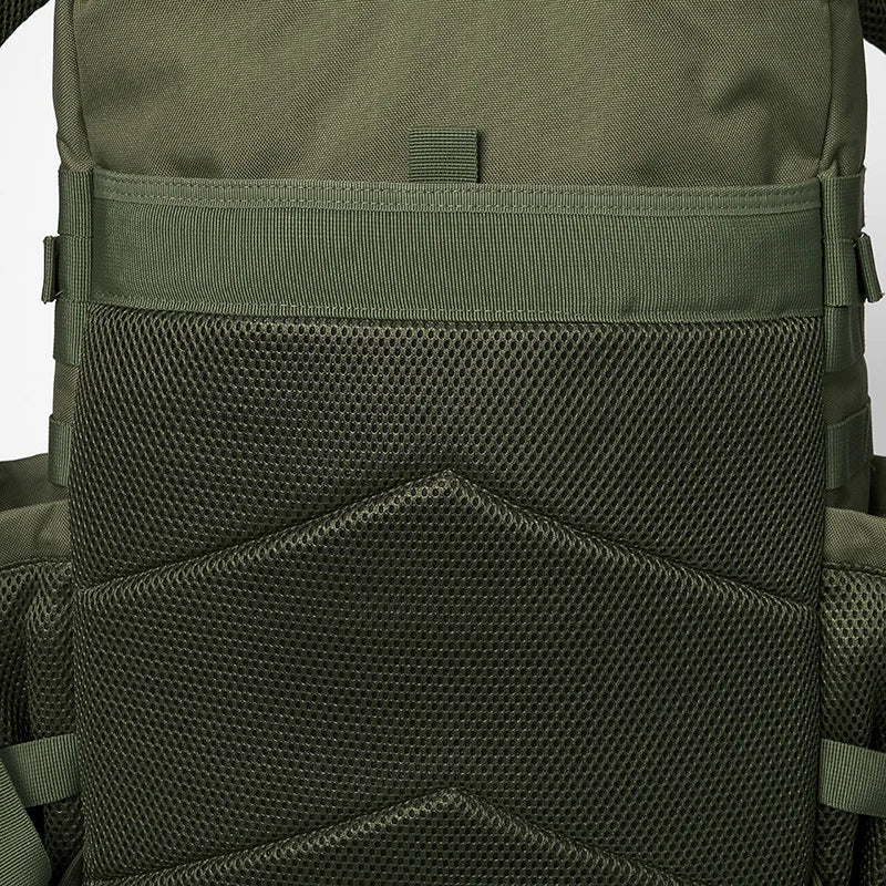 QT&QY 50L Tactical Backpack survival Bag Hunting MOLLE Backpack GYM For Men EDC Outdoor Hiking Rucksack Witch Bottle Holder