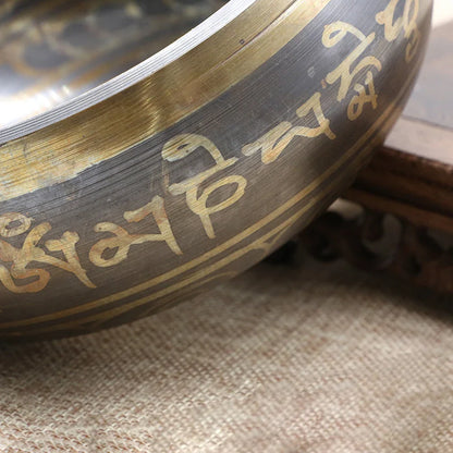 Tibetan Chime Singing Bowl Nepal Tibetan Sing Bowl Handmade Buddha Buddhist Sound Yoga Meditation Healing Copper Singing Bowl