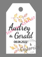 100 pcs/ set Personalised Gift Tags, Gift Tags, Handwritten Kraft Wedding Favour Label Custom