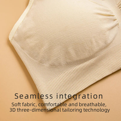 plus Size Seamless Nursing Bra for Women Breathable Maternity Push up Front Closure Underwear Adjustable Straps Wire-Free