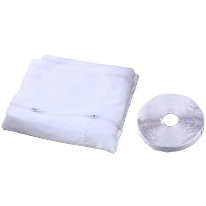 Promotion! AirLock Window Seal for Portable Air Conditioner,400 Cm Flexible Cloth Sealing Plate Window Seal with With Zip and Ad