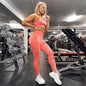 Gym Wear Set Women Sport Custom Fitness Wear High Waist Leggings Bra Clothing Fitness Sexy Yoga Wear Set Clothes