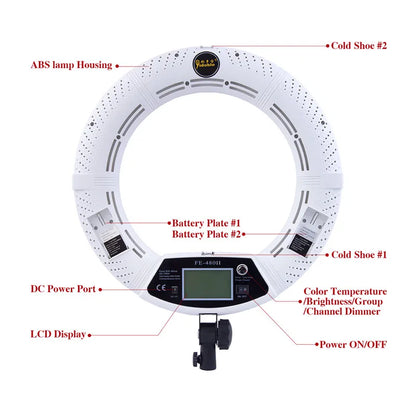 96W Ring Light Photography Led Ring Lamp 2700-10000k With Mobile Holder Tripod Stand Ringlight kit For Live Video Streaming