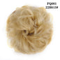 LUPU Synthetic Hair Bun Messy Scrunchies With Elastic Band Natural Fake Hair Tie Pieces Ponytail Colored Black Purple Pink Green