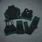 2/3/5 PCS Seamless Women Yoga Set Workout Sportswear Gym Clothing Fitness Long Sleeve Crop Top High Waist Leggings Sports Suits