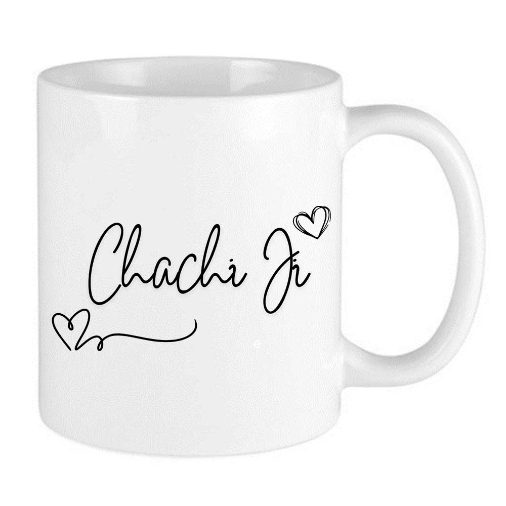 Chachi Ji Handwritten Hearts Mug