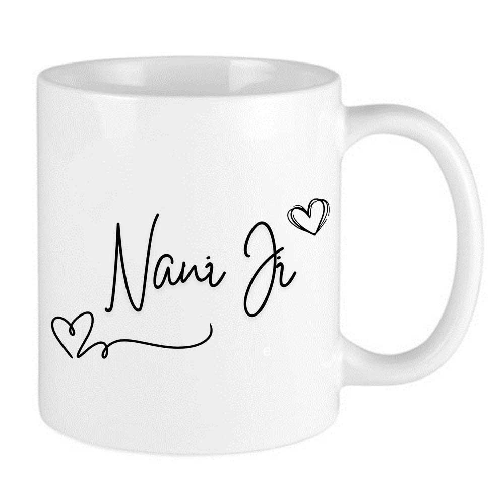 Nani Ji Handwritten Hearts Mug