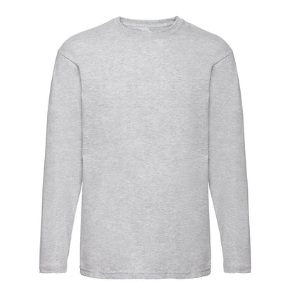 Mens Crew Neck Essential Long Sleeve Cotton T Shirt