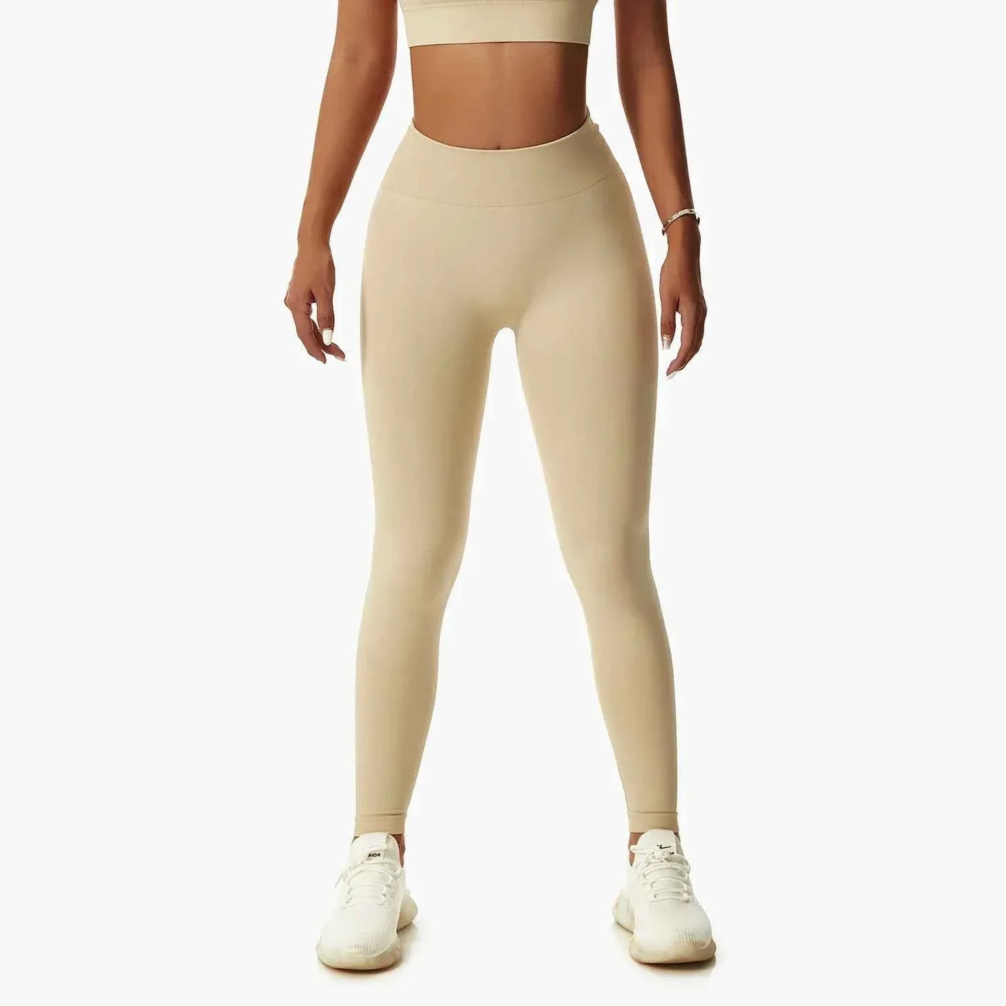 Leggings Yoga Set for Women - Seamless Bra Top and Scrunch Leggings Fitness Sport Suit