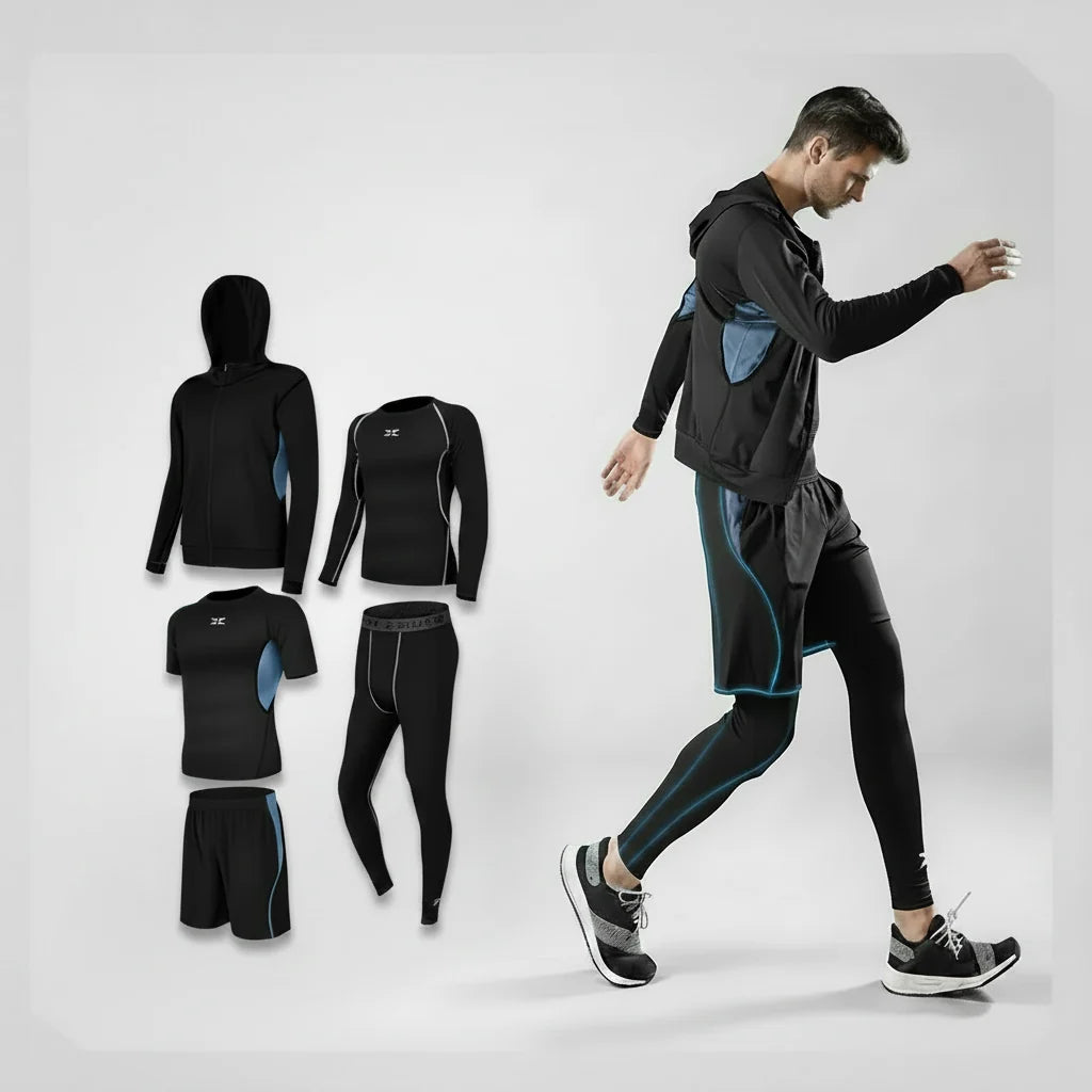 GymBum UK Men's 5-Piece Sportswear Set