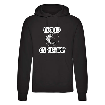 Hooked on Fishing Printed Hoodie-1
