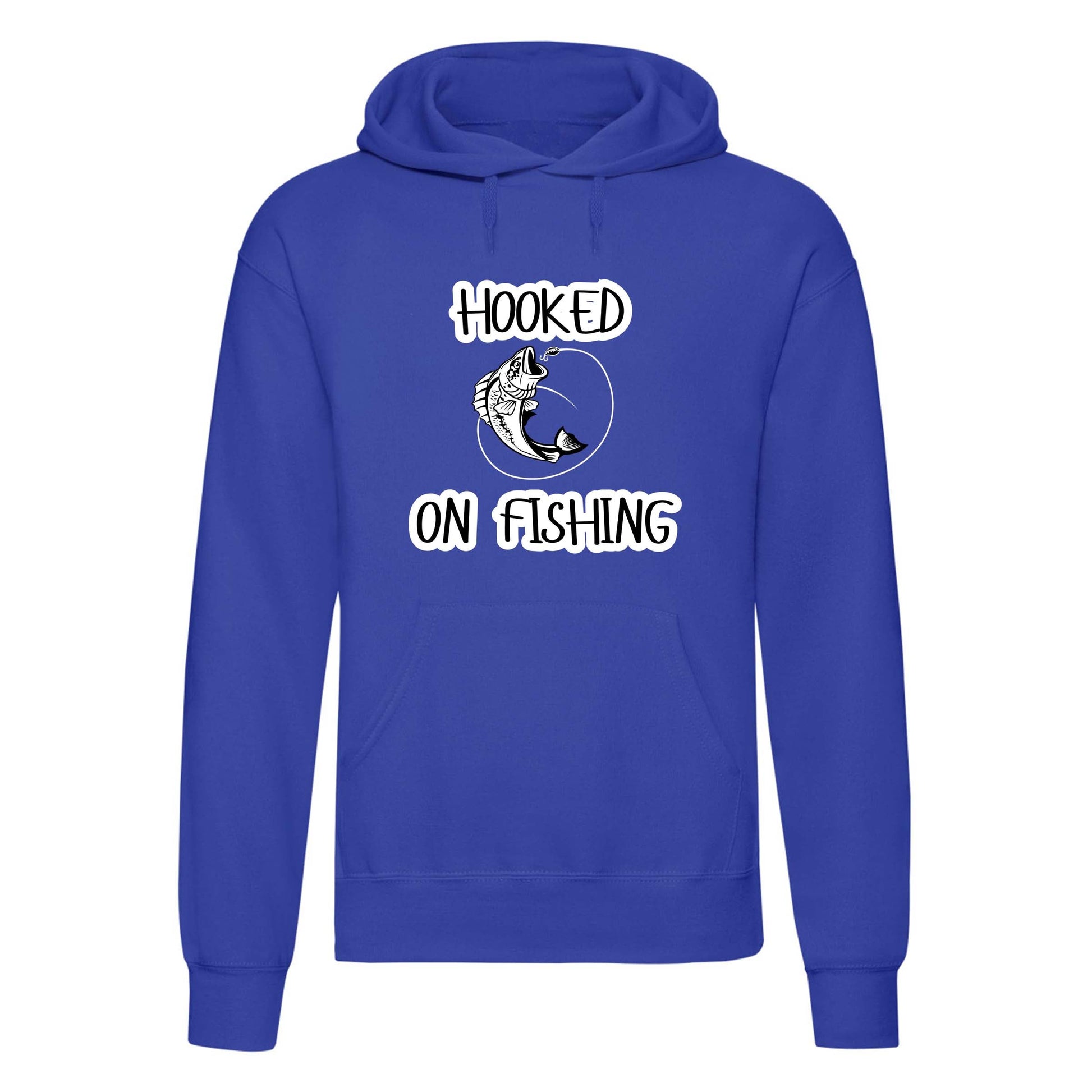Hooked on Fishing Printed Hoodie-4